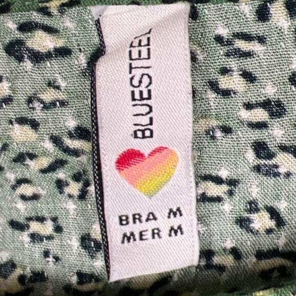 Brazilian Jungle Print Dress Whimiscal Pattern Loose Fit Shift Viscose Size M - Picture 7 of 8